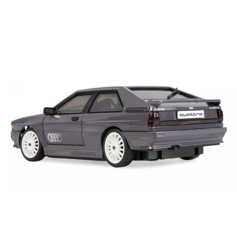 Amewi Audi quattro 1980 on-road/drift gyro RC-auto, 4WD, 1:28, RTR, harmaa