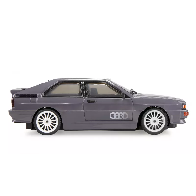 Amewi Audi quattro 1980 on-road/drift gyro RC-auto, 4WD, 1:28, RTR, harmaa