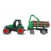 Amewi metallitraktori ja metsäperävaunu, 1:64, RTR, vihreä