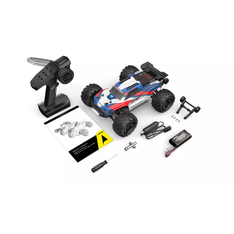 Amewi Hyper Go Truggy V2 brushless 4WD, 1:16, RTR, sininen/punainen
