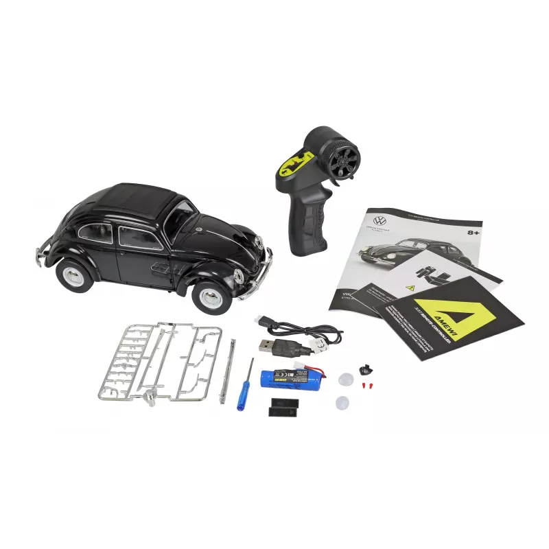 Amewi VW Typ 1 1950 Beetle RC-auto, 1:16, RTR, musta