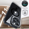 ESR Classic Hybrid Kickstand HaloLock MagSafe -suojakotelo karkaistulla lasilla Apple iPhone 16 Pro -puhelimelle, kirkas/musta