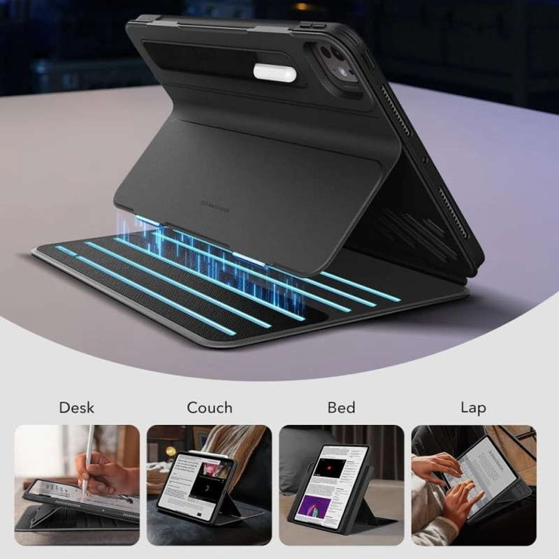 ESR Flip Hybrid -kotelo Apple iPad Pro 13" 2024/2025 -laitteelle, ESR952, musta