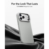 ESR Leather Kickstand MagSafe -nahkakotelo Apple iPhone 17 Pro Max / 18 Pro Max -puhelimelle, harmaa