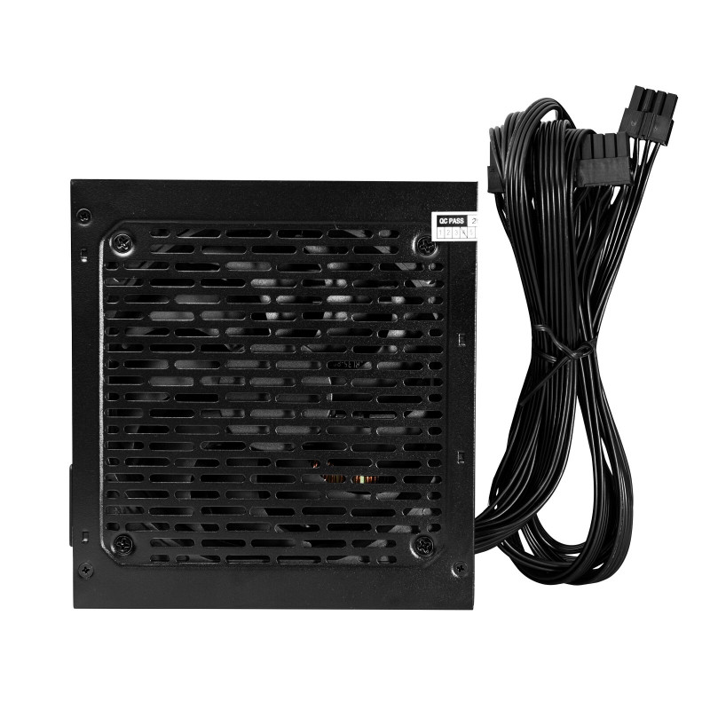 Akyga ATX-virtalähde 500 W AK-C2-500, puolimodulaarinen, P4+4, 2x PCI-E 6+2 Pin, 4x SATA, 2x Molex, 12 cm tuuletin, 80 PLUS