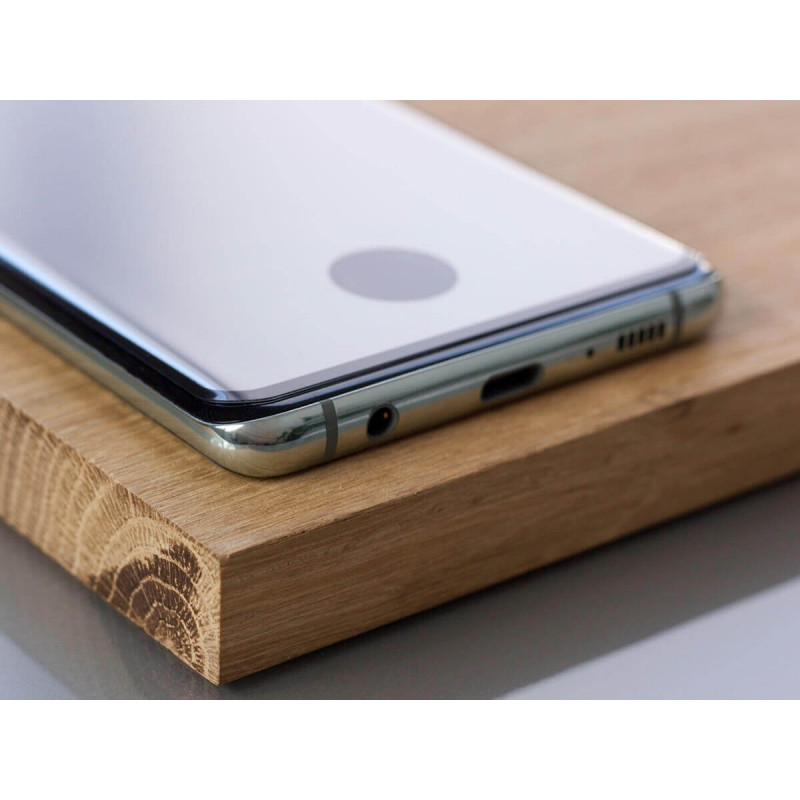 3MK HardGlass Max Sensor-Dot karkaistu lasi Samsung Galaxy S10:lle, musta