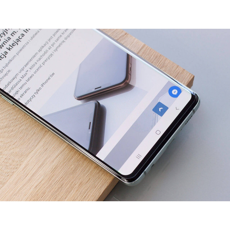 3MK HardGlass Max Sensor-Dot karkaistu lasi Samsung Galaxy S10:lle, musta