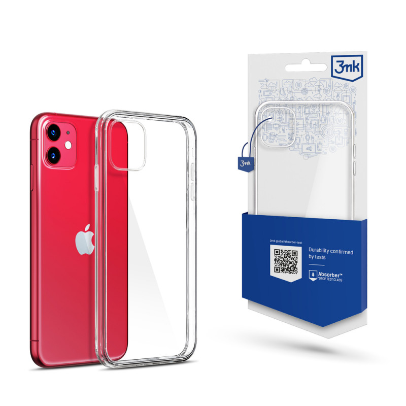 3MK Clear Case Apple iPhone 11 -suojakuori, läpinäkyvä