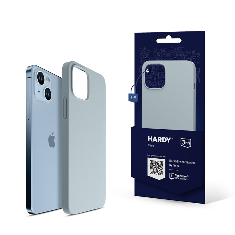 3MK Hardy Case MagSafe Apple iPhone 14 Plus / 15 Plus silikonikuori, sininen