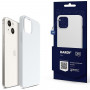 3MK Hardy Case MagSafe Apple iPhone 14 Plus / 15 Plus silikonikuori, valkoinen