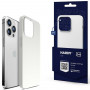 3MK Hardy Case MagSafe Apple iPhone 14 Pro Max -silikonikuori, valkoinen
