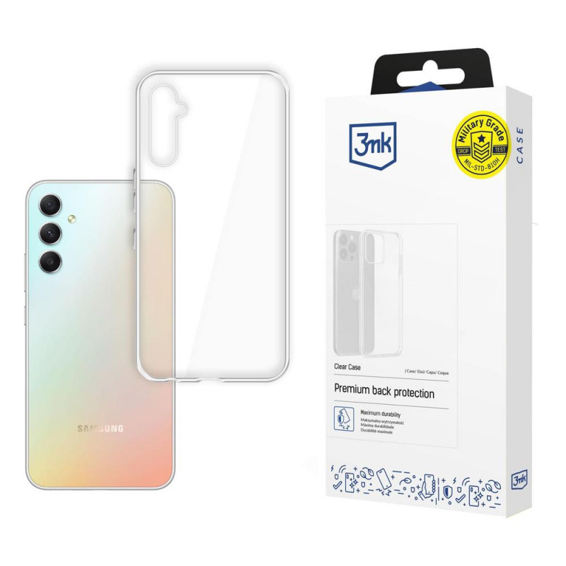3MK Clear Case Samsung Galaxy A34 5G läpinäkyvä kuori, 3MK4600