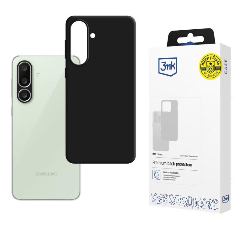 3MK Matt Case suojakotelo Samsung Galaxy M56 -puhelimeen, musta