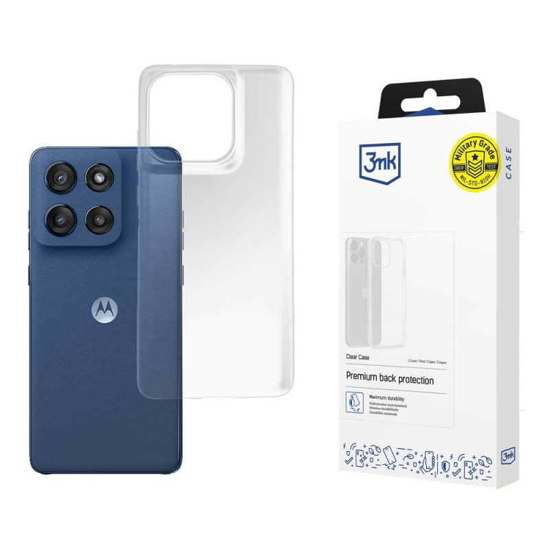3MK Clear Case Motorola Moto Edge 60 / 60 Fusion -suojakotelo, läpinäkyvä