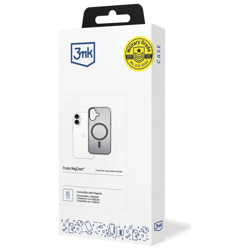 3MK Frosty MagCase Apple iPhone 17 -suojakotelo, musta