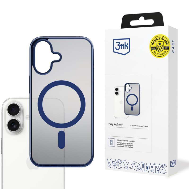 3MK Frosty MagCase Apple iPhone 17 -suojakuori, sininen