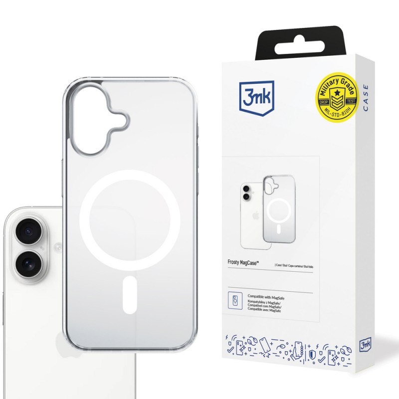 3MK Frosty MagCase Apple iPhone 17 -suojakotelo, valkoinen
