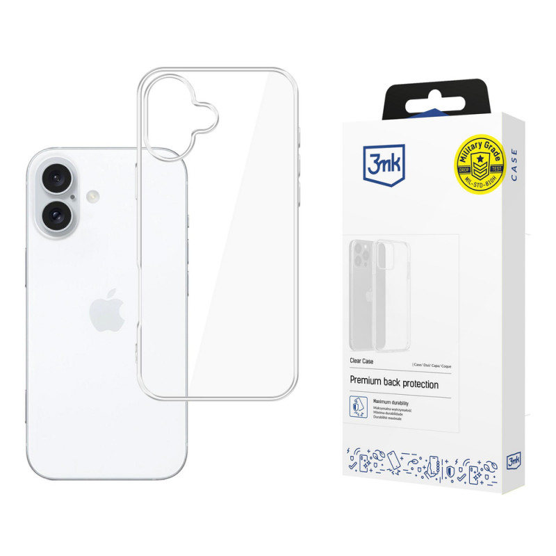 3MK Clear Case Apple iPhone 17 -suojakuori, läpinäkyvä