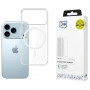 3MK Clear MagCase -kuori Apple iPhone 17 Pro -puhelimelle, läpinäkyvä