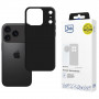 3MK Matt Case Pro -suojakotelo Apple iPhone 17 Pro -puhelimelle, mattamusta