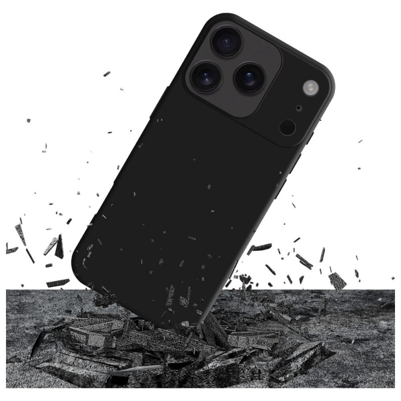 3MK Matt Case Pro -suojakotelo Apple iPhone 17 Pro -puhelimelle, mattamusta