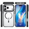 3MK Satin Armor MagCase -kuori Apple iPhone 17 Pro -puhelimelle, läpinäkyvä musta