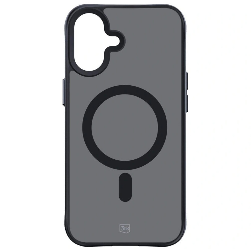 3MK Smoke Matt MagCase -kuori Apple iPhone 17:lle, musta