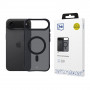 3MK Smoke Matt MagCase -suojakotelo Apple iPhone Air -puhelimelle, musta