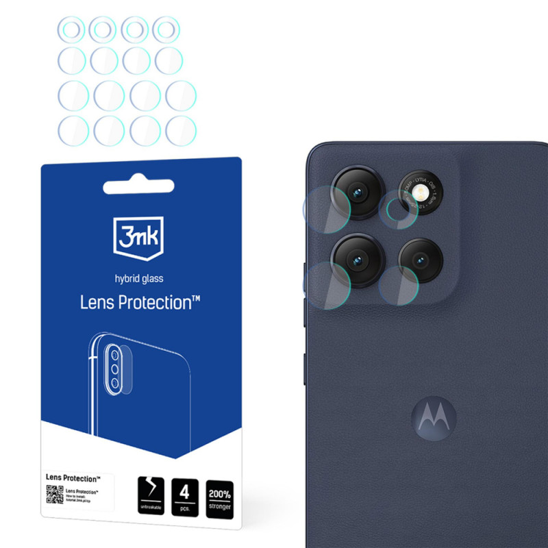 3MK Lens Protection Motorola Moto G86 / G86 Power -kameran linssinsuoja (4 kpl)