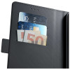 3MK Wallet Case lompakkokotelo Samsung Galaxy S25 FE:lle, musta