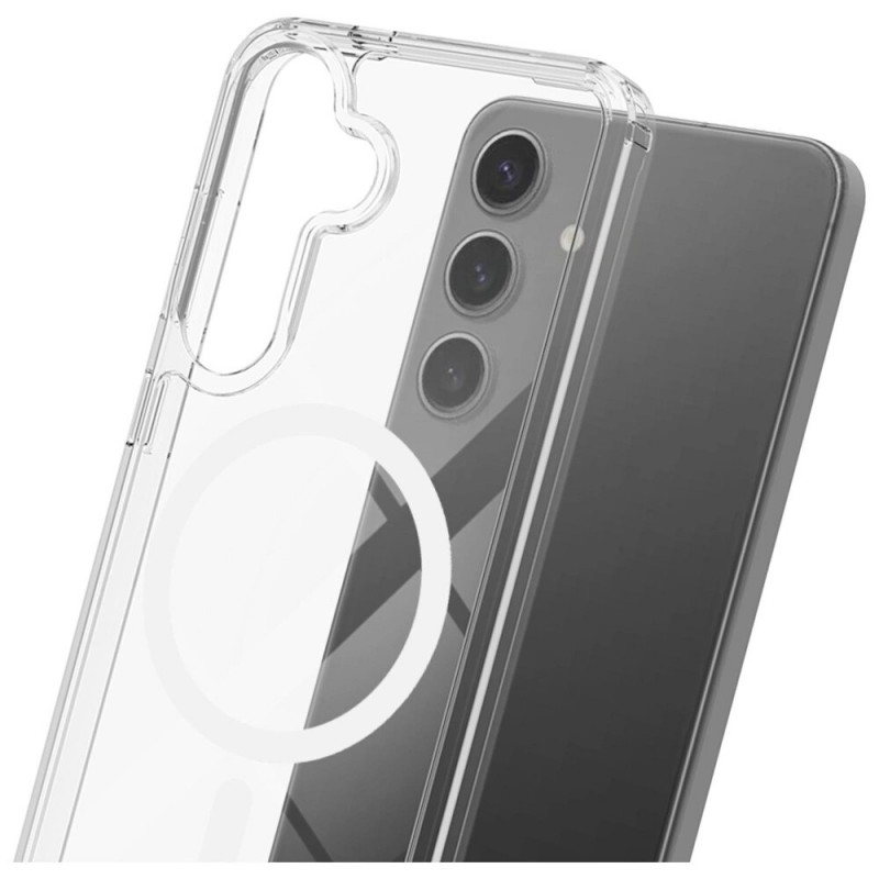 3MK Armor MagCase suojakotelo Samsung Galaxy S25 FE -puhelimelle, läpinäkyvä