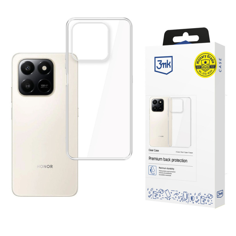3MK Clear Case suojakuori Honor 400 Smart 4G / 5G -puhelimelle, läpinäkyvä