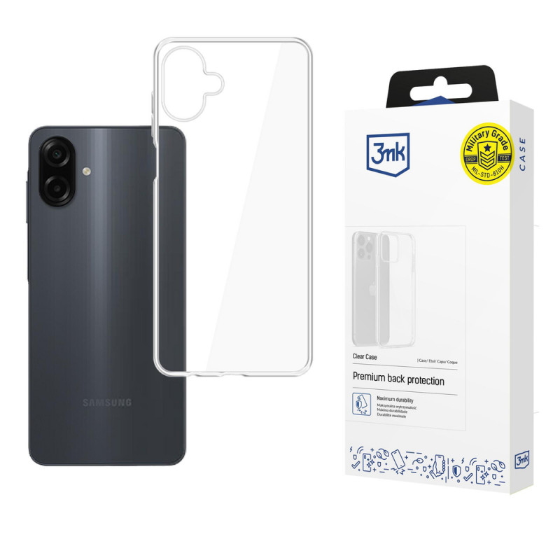 3MK Clear Case -suojakotelo Samsung Galaxy A07 4G -puhelimelle, läpinäkyvä