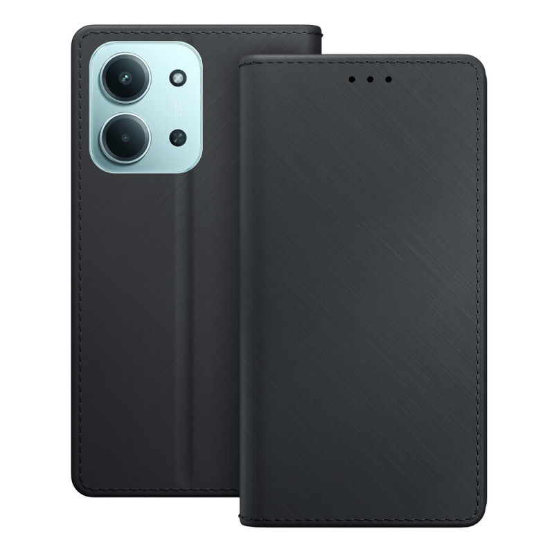 3MK Wallet Case -lompakkokotelo Redmi 15C 4G / 5G (171 mm) / Poco C85 4G -puhelimelle, musta