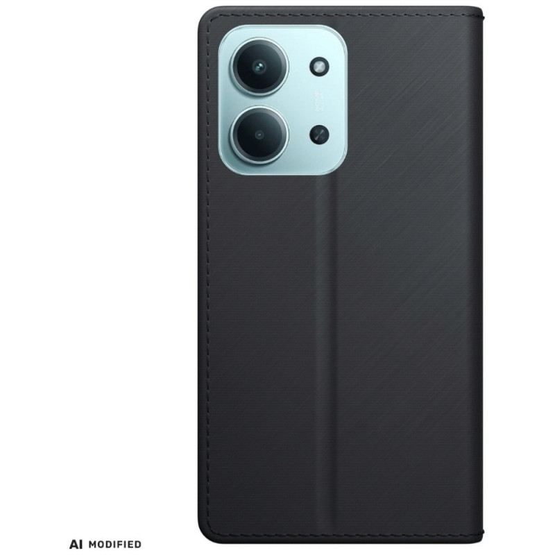 3MK Wallet Case -lompakkokotelo Redmi 15C 4G / 5G (171 mm) / Poco C85 4G -puhelimelle, musta