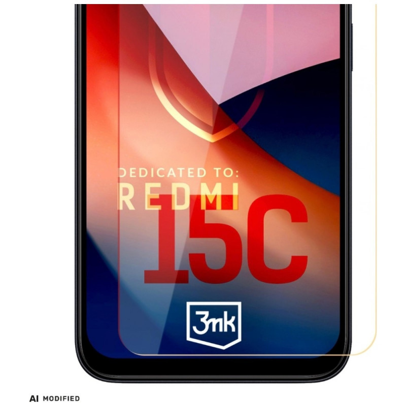 3MK HardGlass karkaistu lasi Redmi 15C 4G / 5G (171 mm) / Poco C85 4G -laitteelle