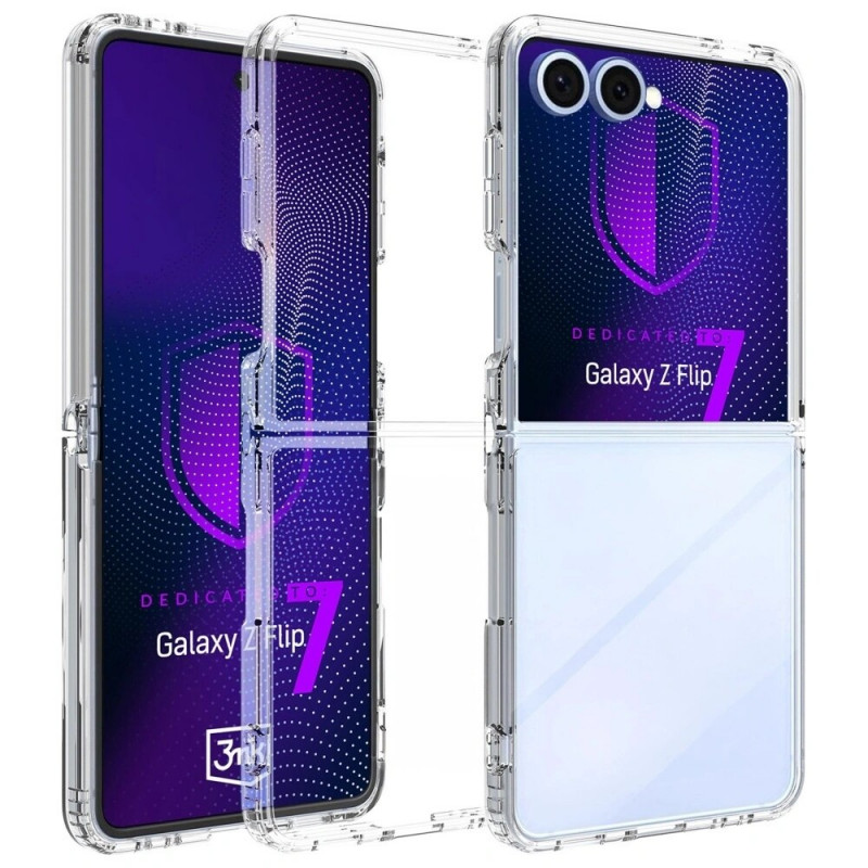 3MK Armor Case suojakotelo Samsung Galaxy Z Flip7:lle, läpinäkyvä