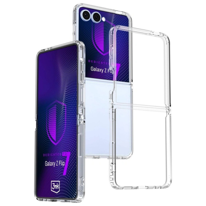 3MK Armor Case suojakotelo Samsung Galaxy Z Flip7:lle, läpinäkyvä