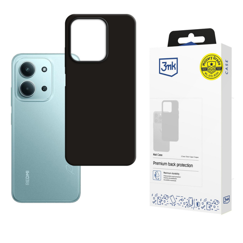 3MK Matt Case suojakuori puhelimelle Redmi 15C 4G / 5G (171 mm) / Poco C85 4G, musta