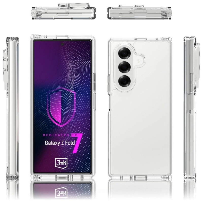 3MK Armor Case suojakotelo Samsung Galaxy Z Fold 7 -puhelimelle, läpinäkyvä