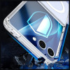 3MK Armor MagCase suojakotelo Samsung Galaxy Z Flip7 -puhelimelle, läpinäkyvä