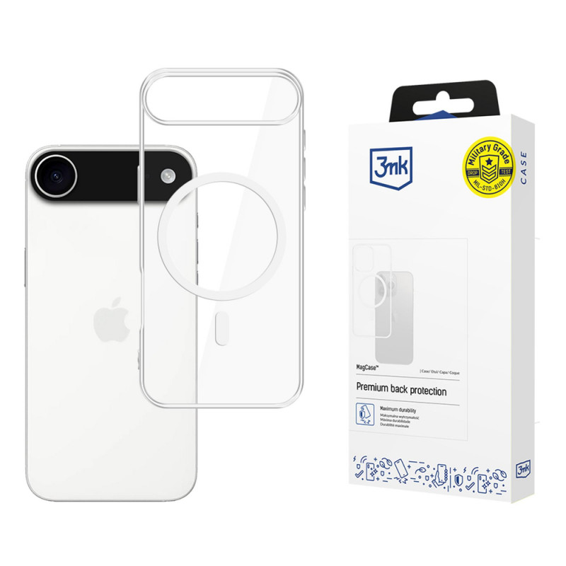 3MK MagCase Apple iPhone Air -suojakotelo, läpinäkyvä