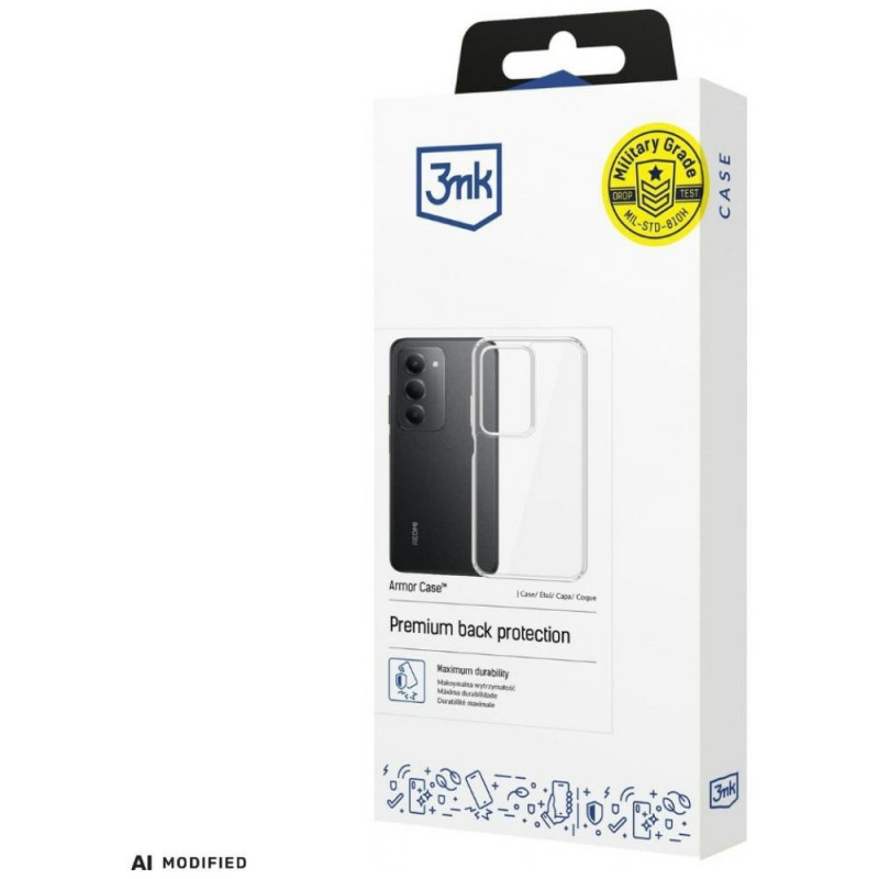 3MK Armor Case suojakotelo Redmi 15 4G / 15 5G -puhelimelle, läpinäkyvä