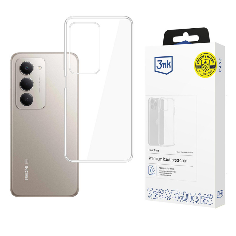 3MK Clear Case suojakuori Redmi 15 4G / 15 5G -puhelimelle, läpinäkyvä