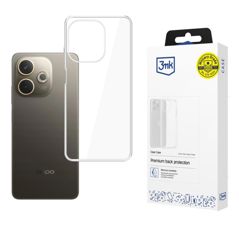 3MK Clear Case suojakotelo Oppo A5 Pro 5G:lle, läpinäkyvä