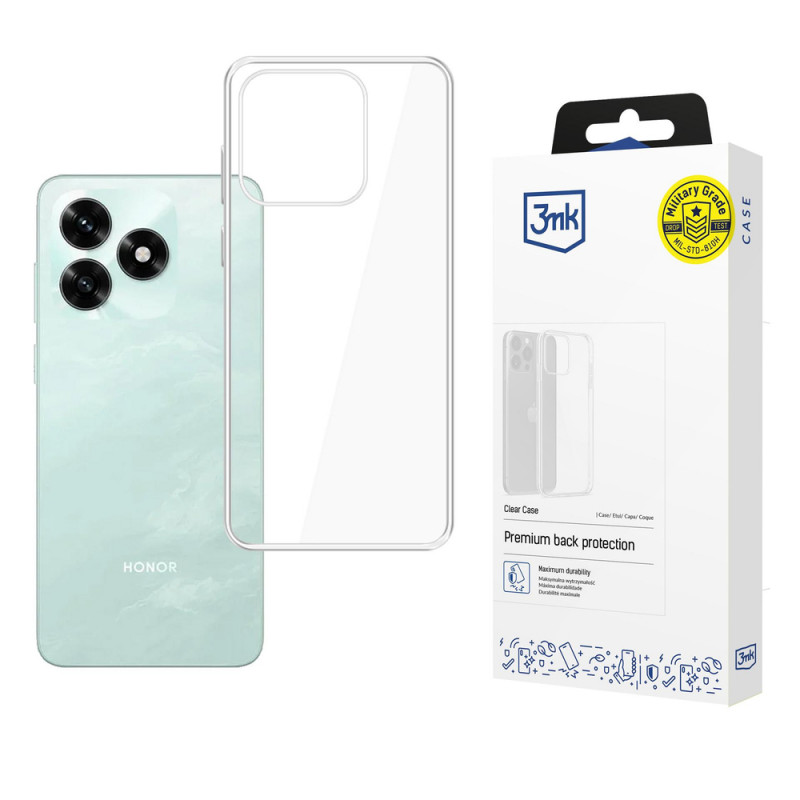 3MK Clear Case suojakotelo Honor X5C Plus 4G -puhelimelle, läpinäkyvä