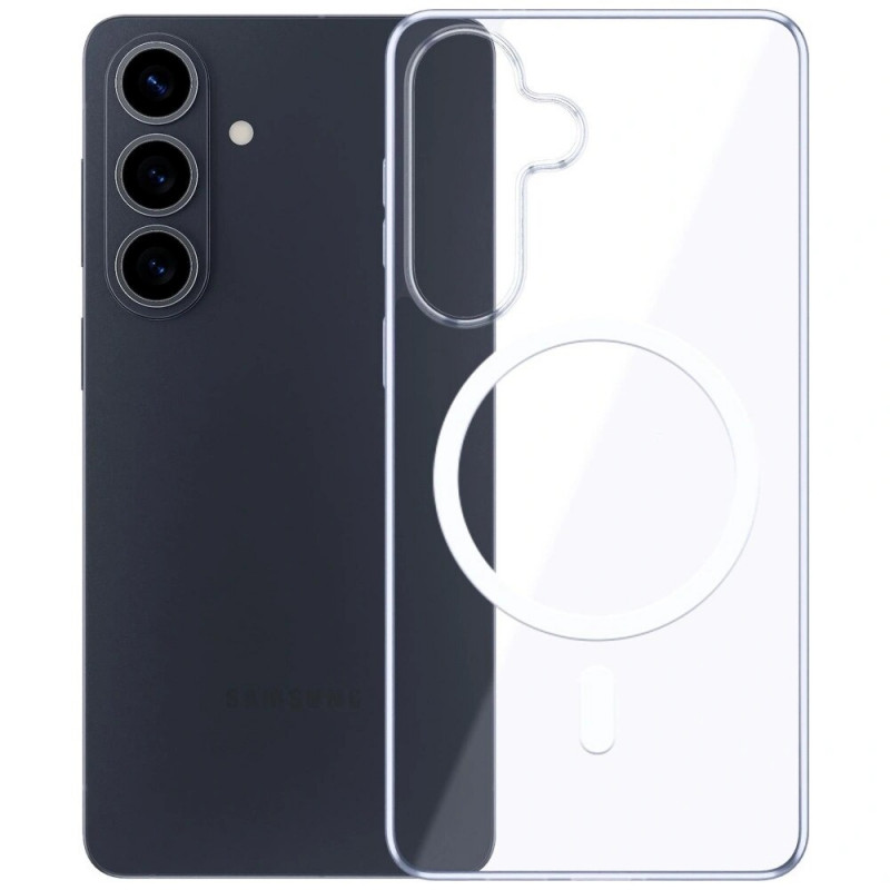 3mk Clear MagCase Samsung Galaxy S26 suojakotelo, läpinäkyvä