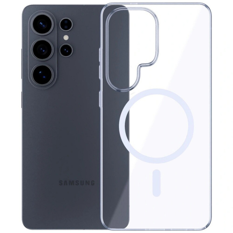 3mk Clear MagCase Samsung Galaxy S26 Ultra suojakotelo, läpinäkyvä