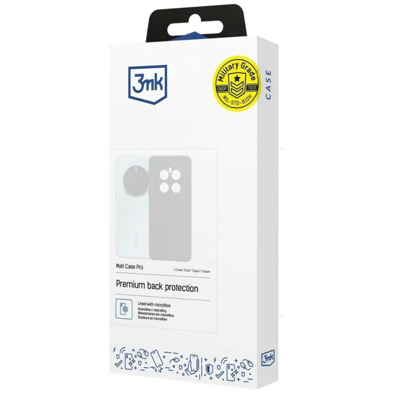 3mk Matt Case Pro Samsung Galaxy S26 Ultra suojakotelo, musta