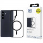 3mk Satin Armor MagCase Samsung Galaxy S26 suojakotelo, läpinäkyvä musta